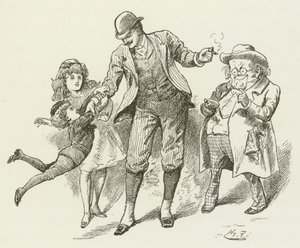 Lewis Carrollin kuvitus Sylvielle ja Brunolle tekijältä Harry Furniss