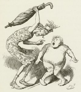 Lewis Carrollin kuvitus Sylvielle ja Brunolle tekijältä Harry Furniss