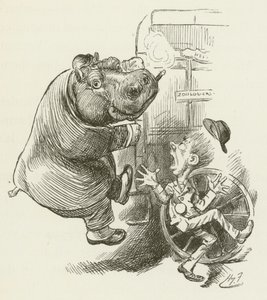 Lewis Carrollin kuvitus Sylvielle ja Brunolle tekijältä Harry Furniss