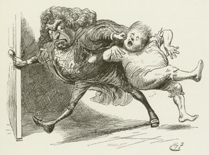 Lewis Carrollin kuvitus Sylvielle ja Brunolle tekijältä Harry Furniss