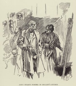 John Staats Forbes Millets Studiossa tekijältä Harry Furniss