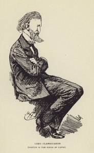 Lordi Clanricarde, luonnos House of Lordsissa tekijältä Harry Furniss