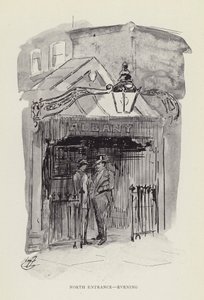 Pohjoinen sisäänkäynti, ilta tekijältä Harry Furniss