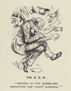 The Grand Old Man - GOM - W E Gladstone (litho) tekijältä Harry Furniss