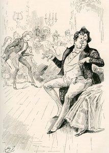 Turveydrops, Senior ja Junior. Harry Furnissin kuvitus Charles Dickensin romaanille Bleak House, The Testimonial Editionista, julkaistu 1910. tekijältä Harry Furniss
