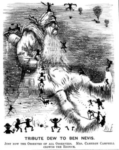 Tribute Dew Ben Nevisille, 1883 tekijältä Harry Furniss