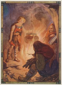 "Hän löysi kaiken niin kuin sen pitäisi olla", Taliesin (värilitra) tekijältä Harry George Theaker