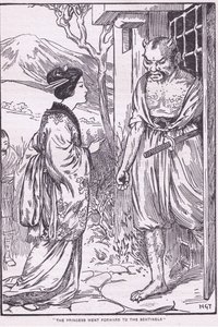 Prinsessa meni eteenpäin Vartijoiden luo (litografia) tekijältä Harry George Theaker