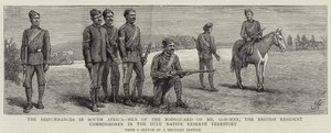 Häiriöt Etelä-Afrikassa, Osbornen henkivartijan miehet, brittiläisen komissaarin Zulu Native Reserve Territory tekijältä Harry Hamilton Johnston
