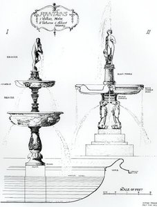 Fountains, Wilton House, Wiltshire ja Victoria and Albert Museum, Lontoo tekijältä Harry Inigo Triggs