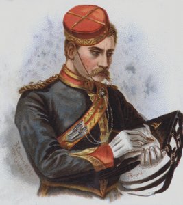 12th Lancersin kapteeni (chromolitho)