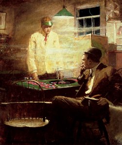 The Gambler (öljy kankaalle)