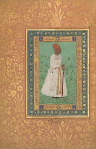 Jadun Rai Deccanin muotokuva, Folio Shah Jahan -albumista, rekto: n. 1622, toisinto: n. 1530-50