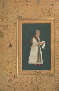 Muotokuva Mulla Muhammad Khan Valista Bijapurista, Folio Shah Jahan -albumista, rekto: n. 1620