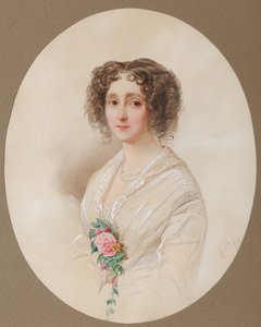 Alexandra Mikhaylovna Chelishchevan muotokuva 1816-1913, 1851