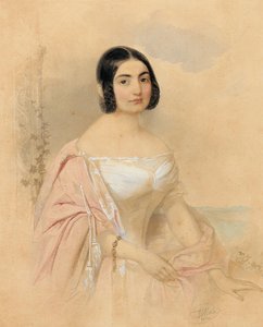 Muotokuva kreivitär Marie von Tattenbachista, os. von Lion, 1840.