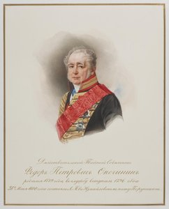 Fjodor Petrovitš Opochininin muotokuva 1779-1852, s. 1850