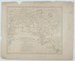 Eufrat ja Tigris DAnvilles Atlasista, kaivertanut Thomas Bowen, 1788 tekijältä Haywood Haywood
