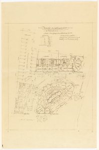 Suunnitelma, Project de Lotillement, rue Gros ja rue de la Fontaine, Pariisi tekijältä Hector Guimard