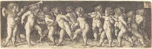 Tanssivat lapset, 1535. tekijältä Heinrich Aldegrever
