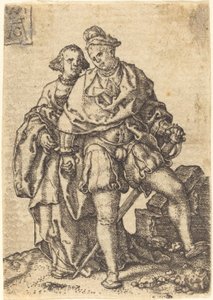 Tanssiva pariskunta, 1551. tekijältä Heinrich Aldegrever