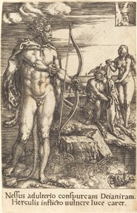 Hercules tappaa Nessuksen, 1550. tekijältä Heinrich Aldegrever