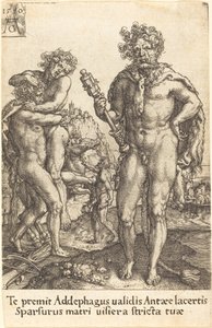 Hercules ja Anthaeus tekijältä Heinrich Aldegrever
