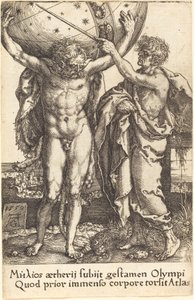 Hercules ja Atlas tekijältä Heinrich Aldegrever