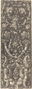 Korkeat hedelmät koristeilla, 1552. tekijältä Heinrich Aldegrever