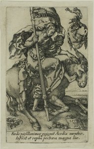 Joutilaisuus paheista tekijältä Heinrich Aldegrever