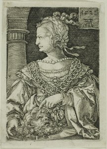 Judith Holofernesin pään kanssa tekijältä Heinrich Aldegrever