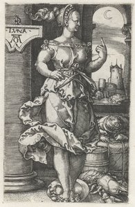 Luna (otsikko esineessä) tekijältä Heinrich Aldegrever