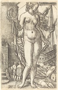 Luna, 1533. tekijältä Heinrich Aldegrever
