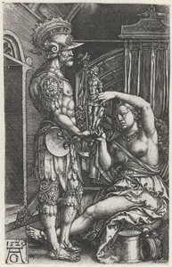 Medea antaa kuvan Jasonille tekijältä Heinrich Aldegrever