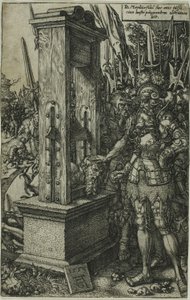 Titus Manlius mestaa poikansa pään tekijältä Heinrich Aldegrever