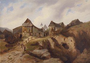 Dorf in der Nähe von Altenberg tekijältä Heinrich Eduard Müller