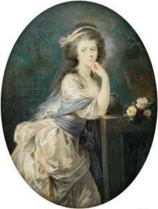 Puola:  Gallas: Miniatura hrabiny von Clam und Gallas Miniature of Countess von Clam und Gallas.
