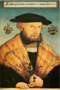 Leonhart Fuchsin muotokuva (1501-1566) tekijältä Heinrich Füllmaurer