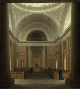 Christiansborgin Slotskirken, Kööpenhamina, noin 1850-luku.