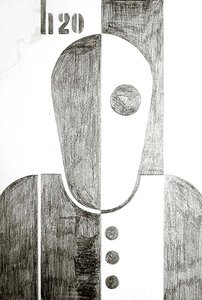Mies, 1920 (lyijykynä paperille)
