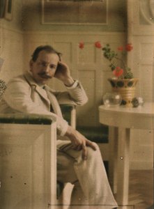 Heinrich Kühnin omakuva, omakromaattinen, Autochrome