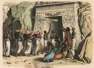 Muinainen Egypti: Muinainen Egypti: rituaaliset hautajaiset tekijältä Heinrich Leutemann