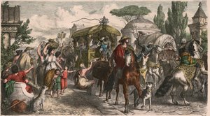 Muinainen Rooma: Via Appia (Appian Way) keisarikunnan aikakaudella tekijältä Heinrich Leutemann