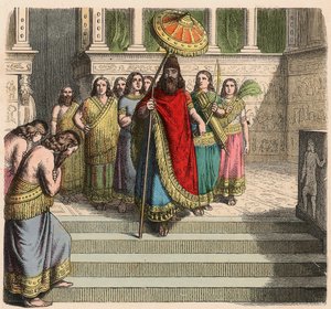 Assyria: kuningas ja sviitti tekijältä Heinrich Leutemann