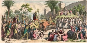 Assyrialainen: Voittajan kenraalin vastaanotto tekijältä Heinrich Leutemann