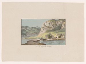 Näkymä Le Pontille lähellä Lac de Jouxia Au Pont prés du Lac de Joux (otsikko esineessä) Sveitsin näkymät (sarjan nimi) Collection de quelques vues dessinées en Suisse d