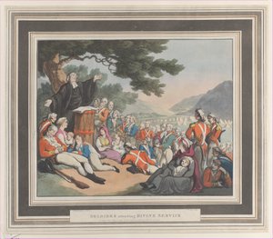 Sotilaat jumalanpalveluksessa, 1. elokuuta 1798.