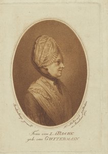 Sophie von La Roche, os. Gutermann von Gutershofen 1730-1807, 1782. tekijältä Heinrich Sintzenich