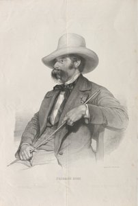 Säveltäjä Federico Riccin muotokuva 1809-1877, 1853. tekijältä Heinrich Stohl