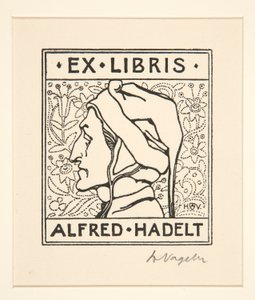 Kirjakilpi: Alfred Hadelt tekijältä Heinrich Vogeler
